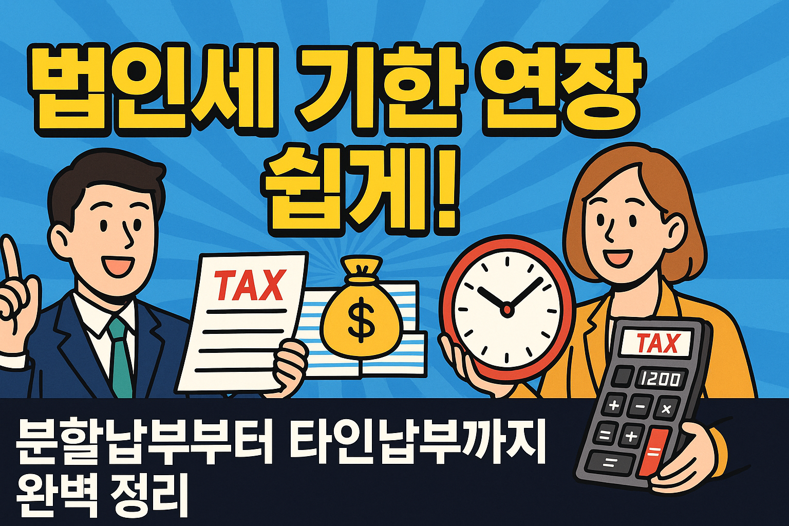 법인세 기한 연장·분할납부 쉽게 하기