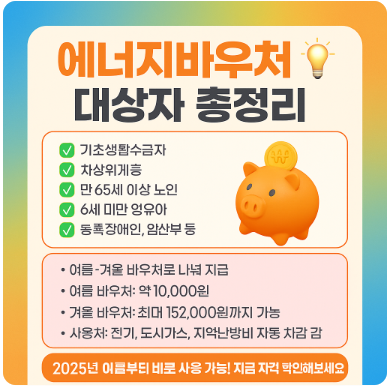에너지바우처 대상자 총정리