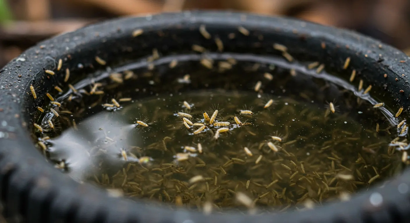 말라리아 서식지를 표현한 이미지