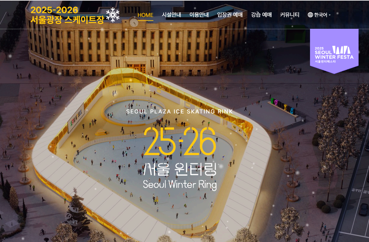 서울광장 스케이트장