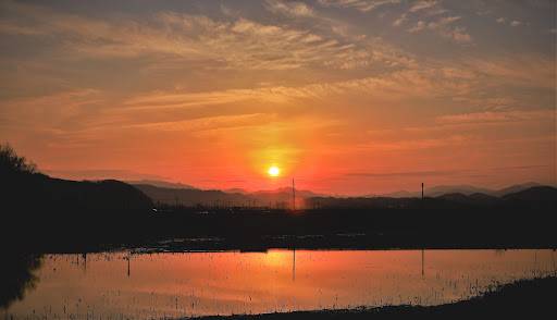 청도 혼신지 일몰