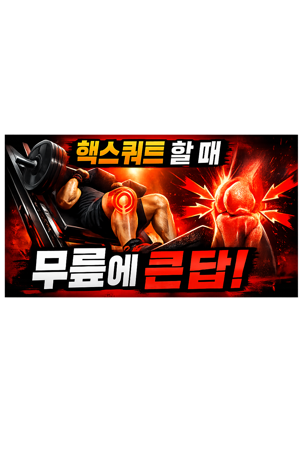 핵스쿼트 할 때 무릎 부담 큰 이유