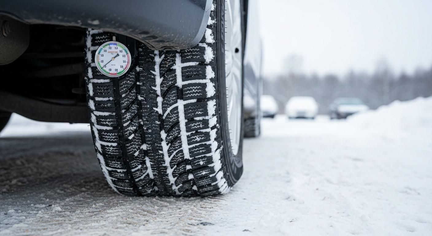 겨울철 자동차 타이어 적정 공기압