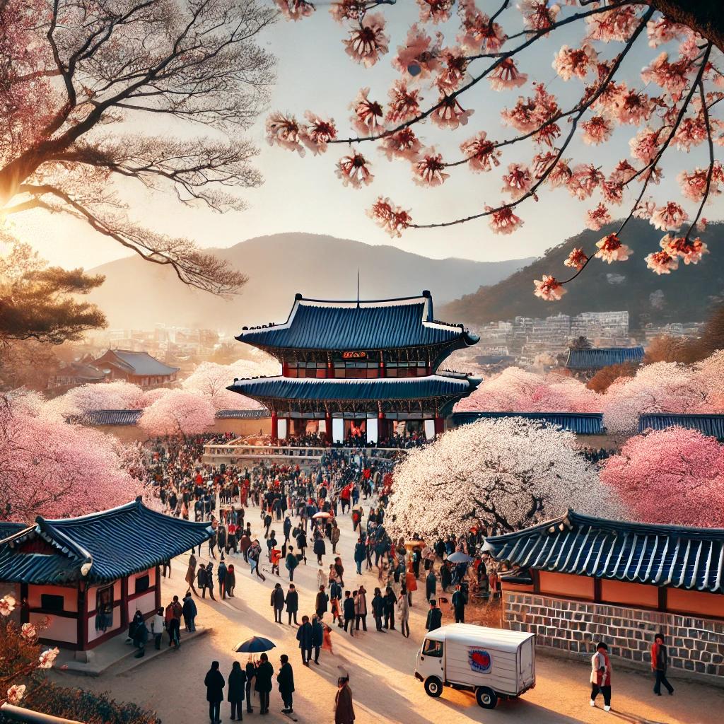 경주 벚꽃축제 실시간