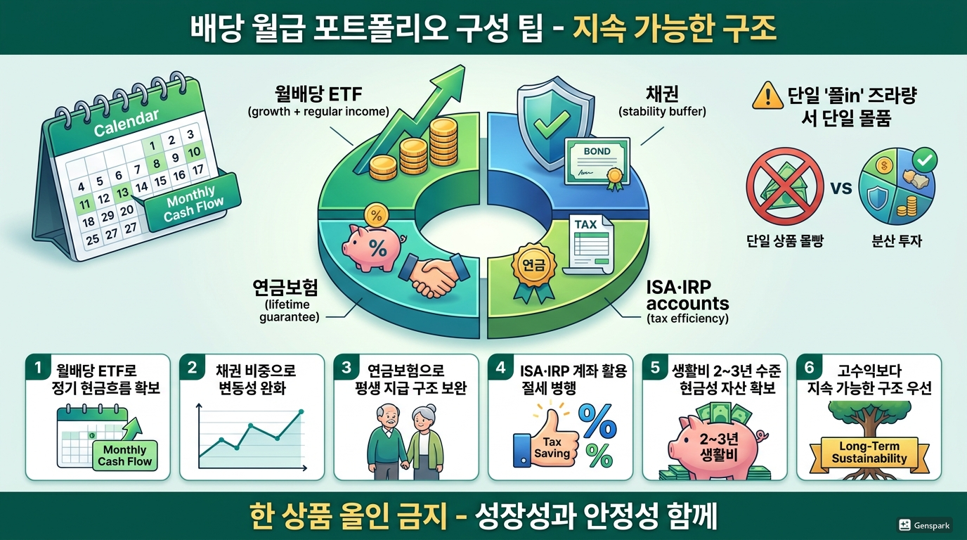 배당 월급 포트폴리오 구성 팁