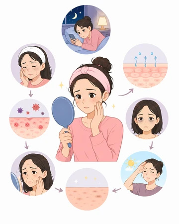 수면 부족에 따른 피부 컨디션 변화4
