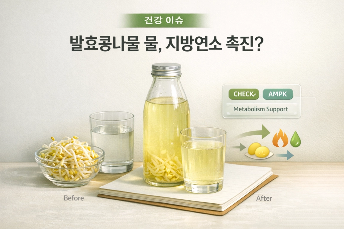 발효콩나물 물 다이어트, 뱃살에 도움 될까 근거로 따져봤다