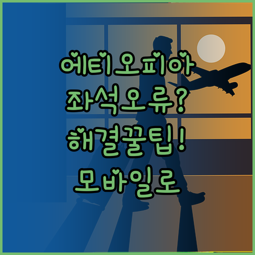 에티오피아항공 좌석 변경 오류, 고객..