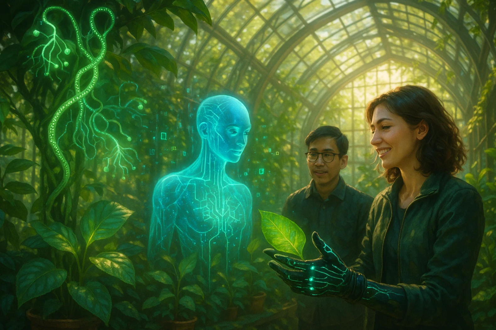 AI-식물 인터페이스 시대: 인간·AI·식물이 대화하는 미래 관련 사진