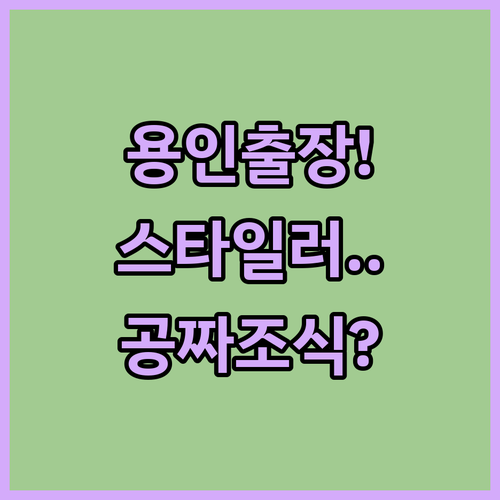 용인 출장 숙소 추천 스타일러와 무료..
