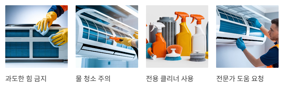 에어컨 청소시 주의할점