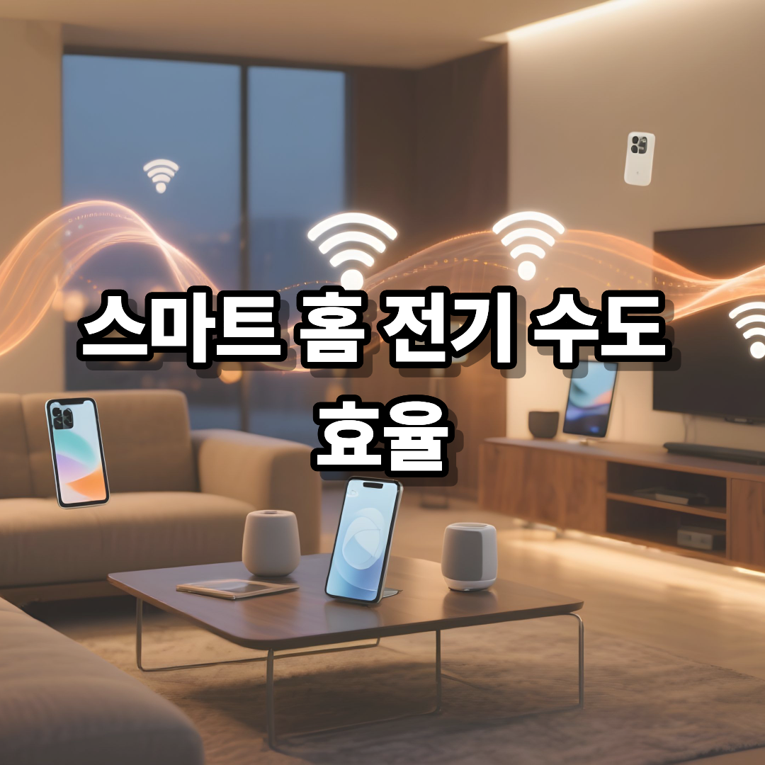 스마트 홈 전기 수도
효율