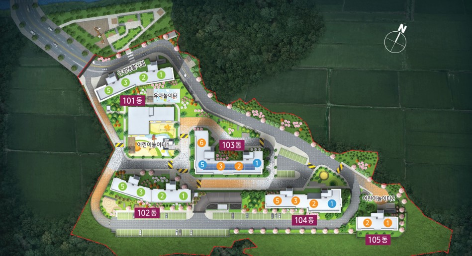 동두천중흥S클래스헤라시티단지배치도