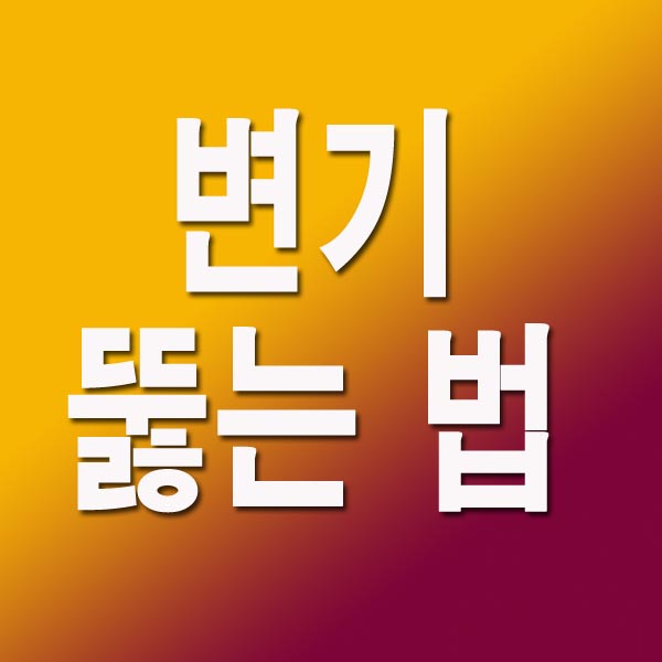변기 뚫는 법