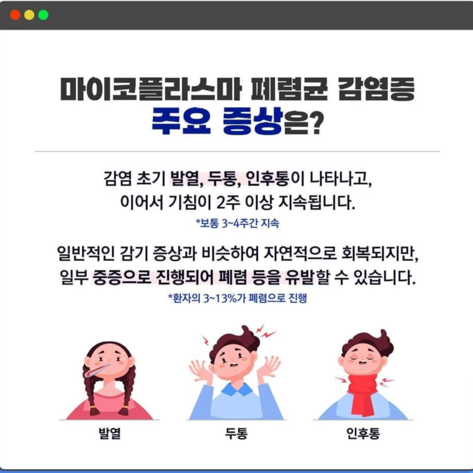 마이코플라스마 폐렴균 감염증