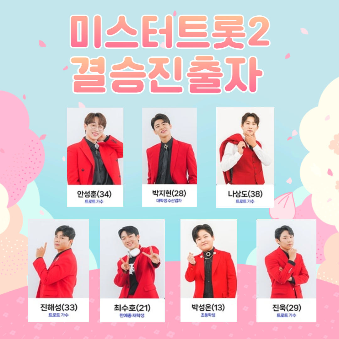 미스터트롯2 결승진출자 명단