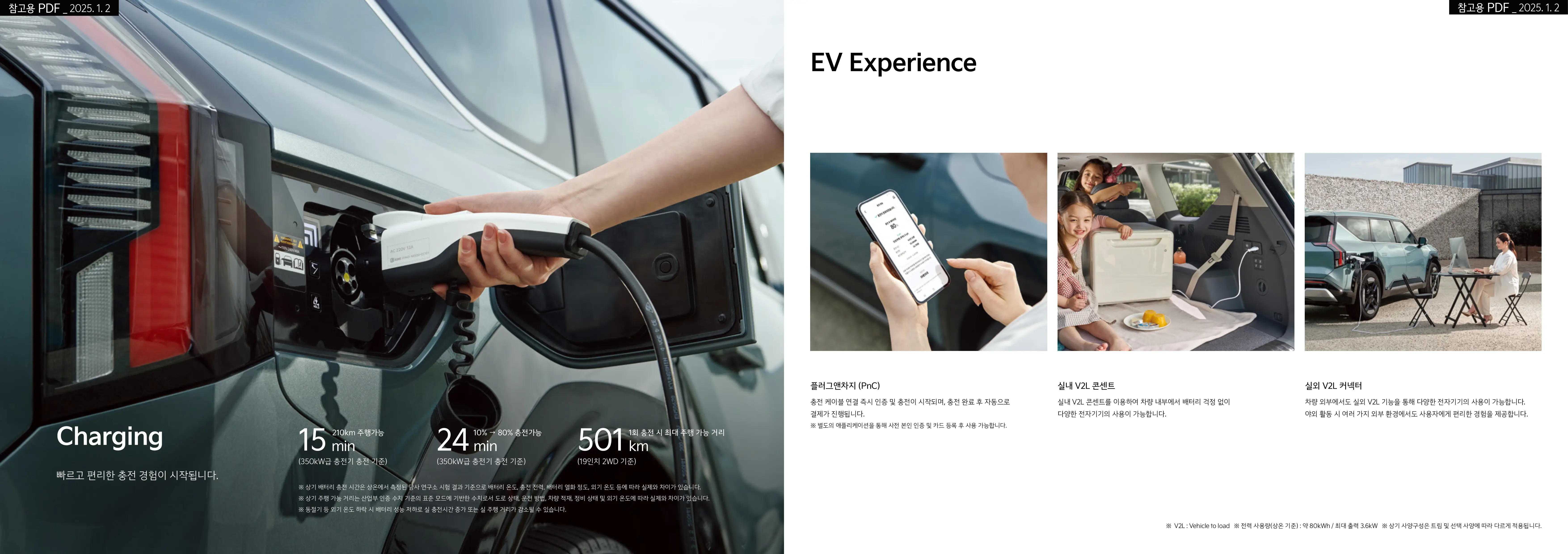 기아 EV9 이미지 충전 모습