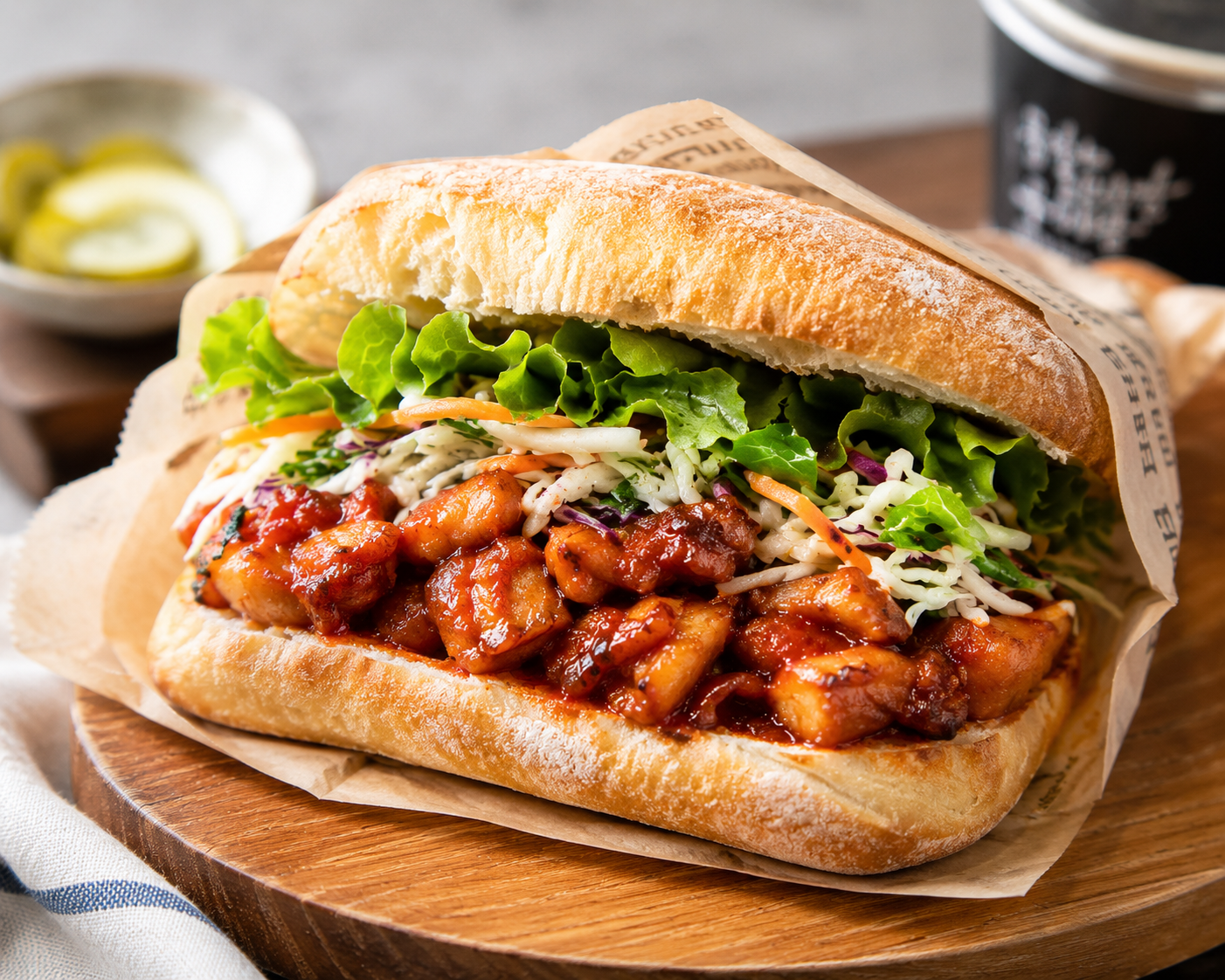 닭갈비 샌드위치