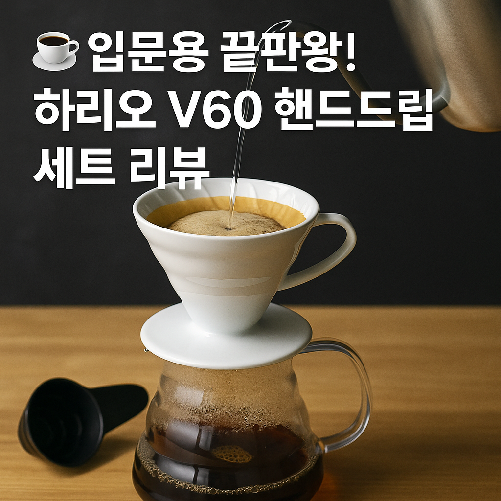 ☕ 입문용 끝판왕! 하리오 V60 핸드드립 세트 리뷰