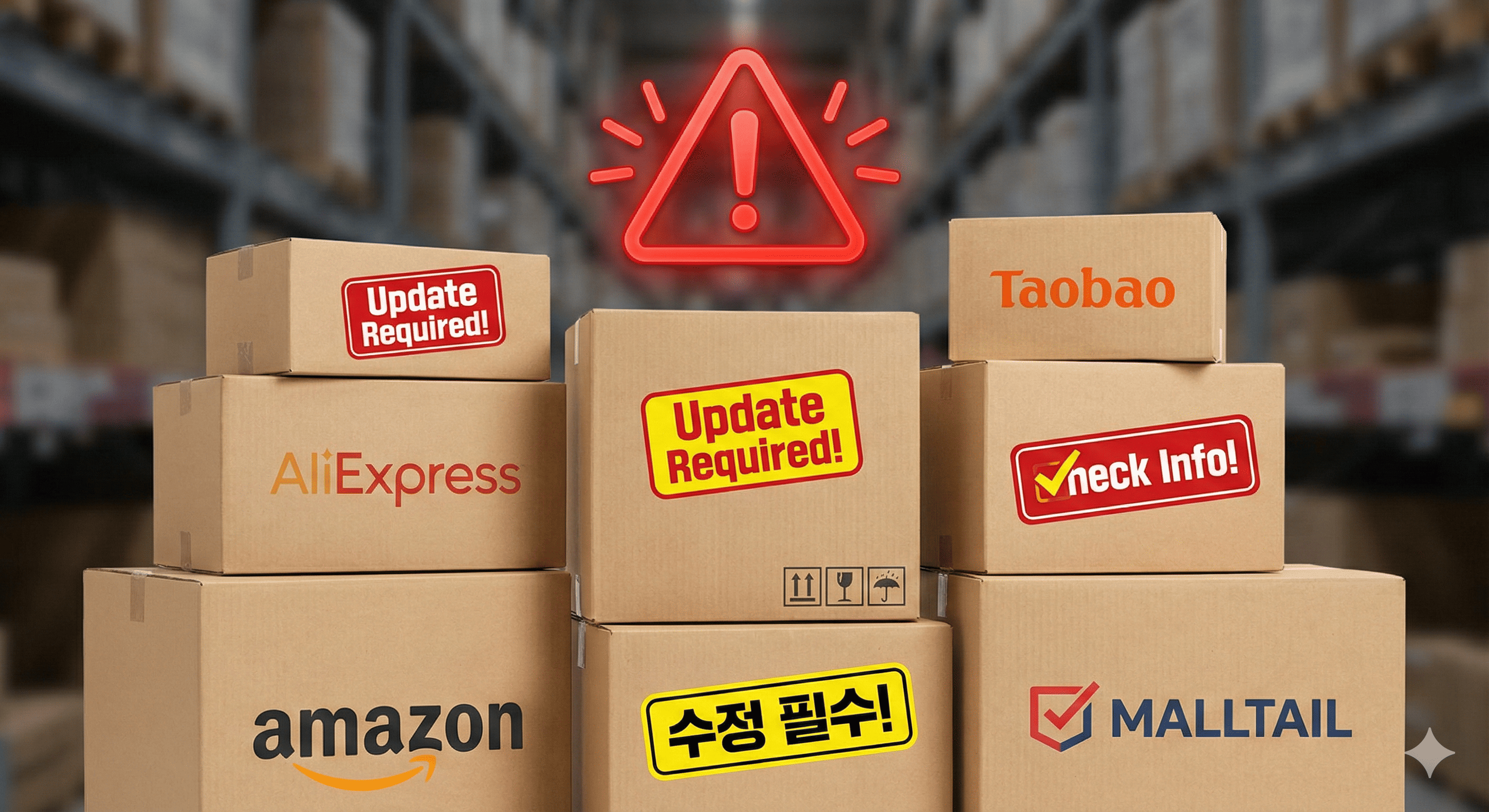 개인통관고유번호 재발급 후 쇼핑몰, 배대지 정보 수정 필요 경고