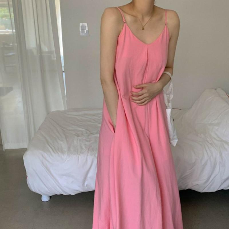 여름휴가 맥시 바캉스원피스 빅사이즈 린넨 휴양지 끈나시 임산부 만삭 린넨 비비드원피스