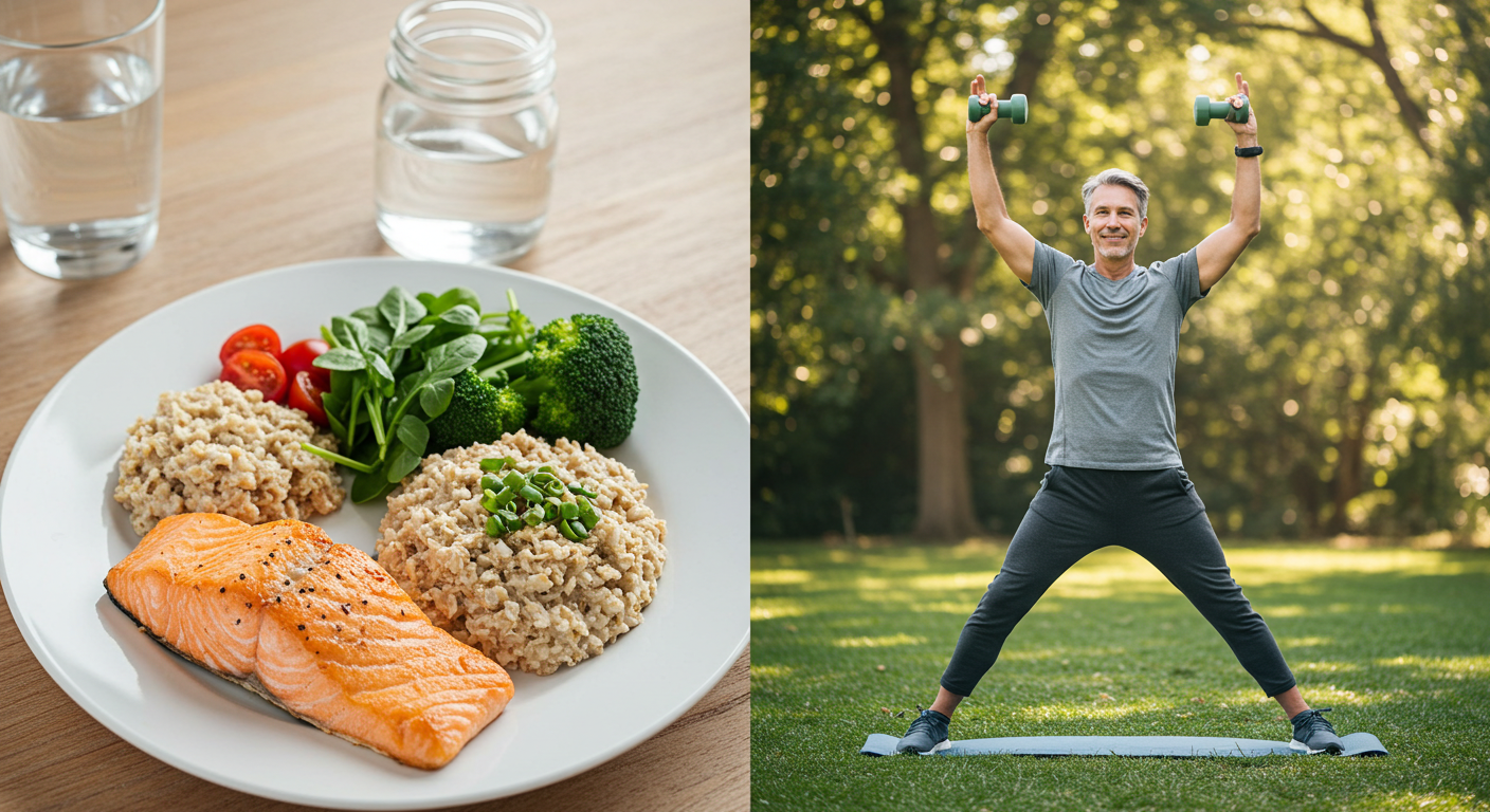 중년층 식단 운동