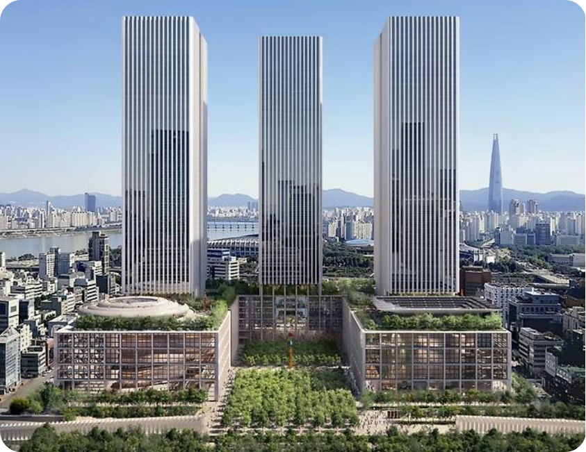 삼성동 현대그룹이 서울시에제출한 조감도