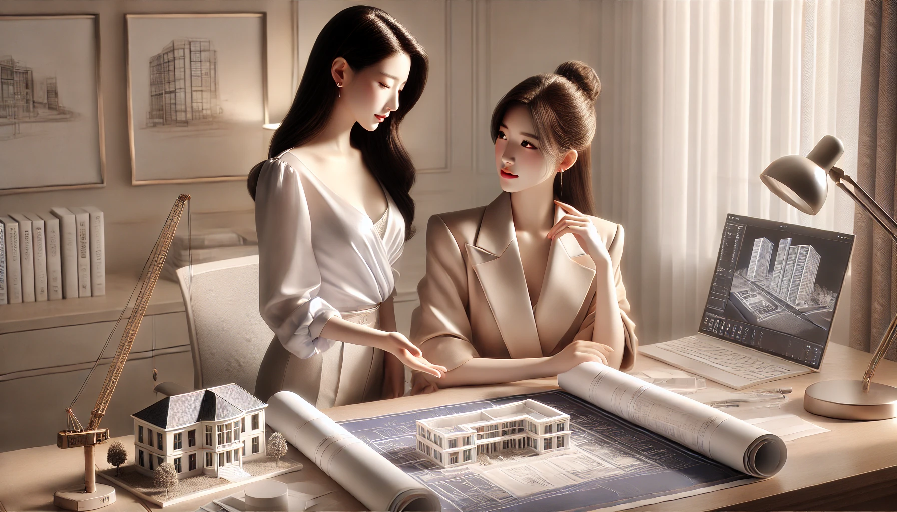 착공신고와 토지굴착 내용 확인하는 이미지