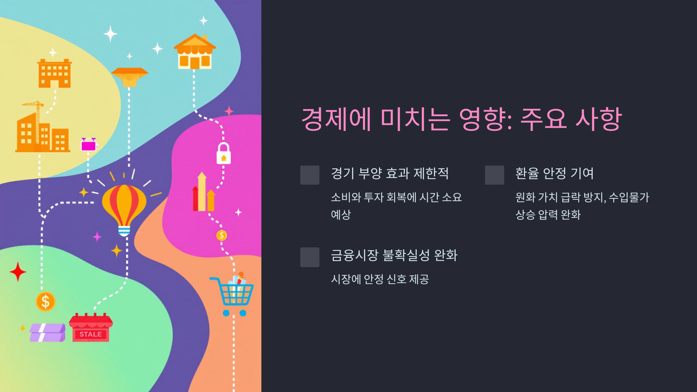 경제에 미치는 영향: 주요 사항