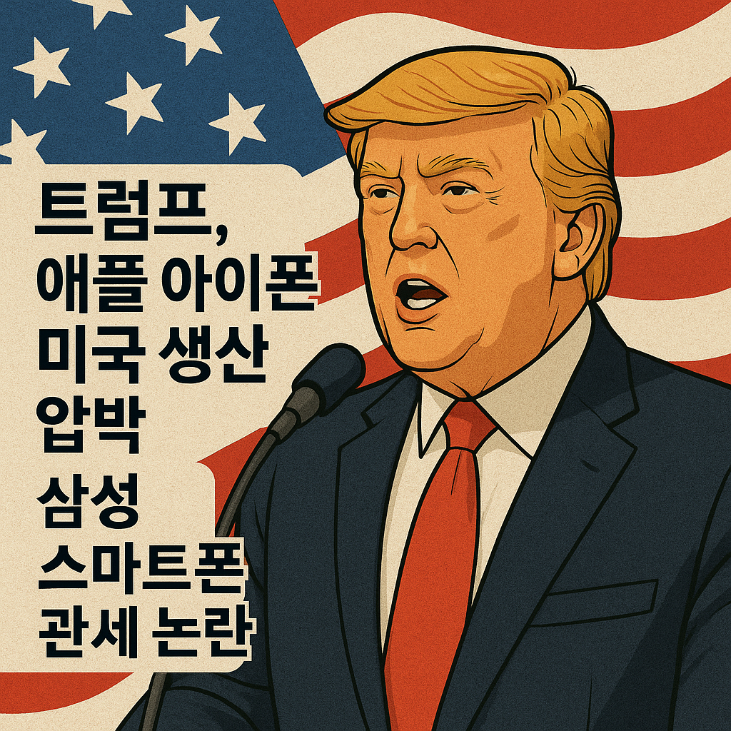 트럼프 대통령의 스마트폰 관세 압박, 애플과 삼성의 다음 수는?