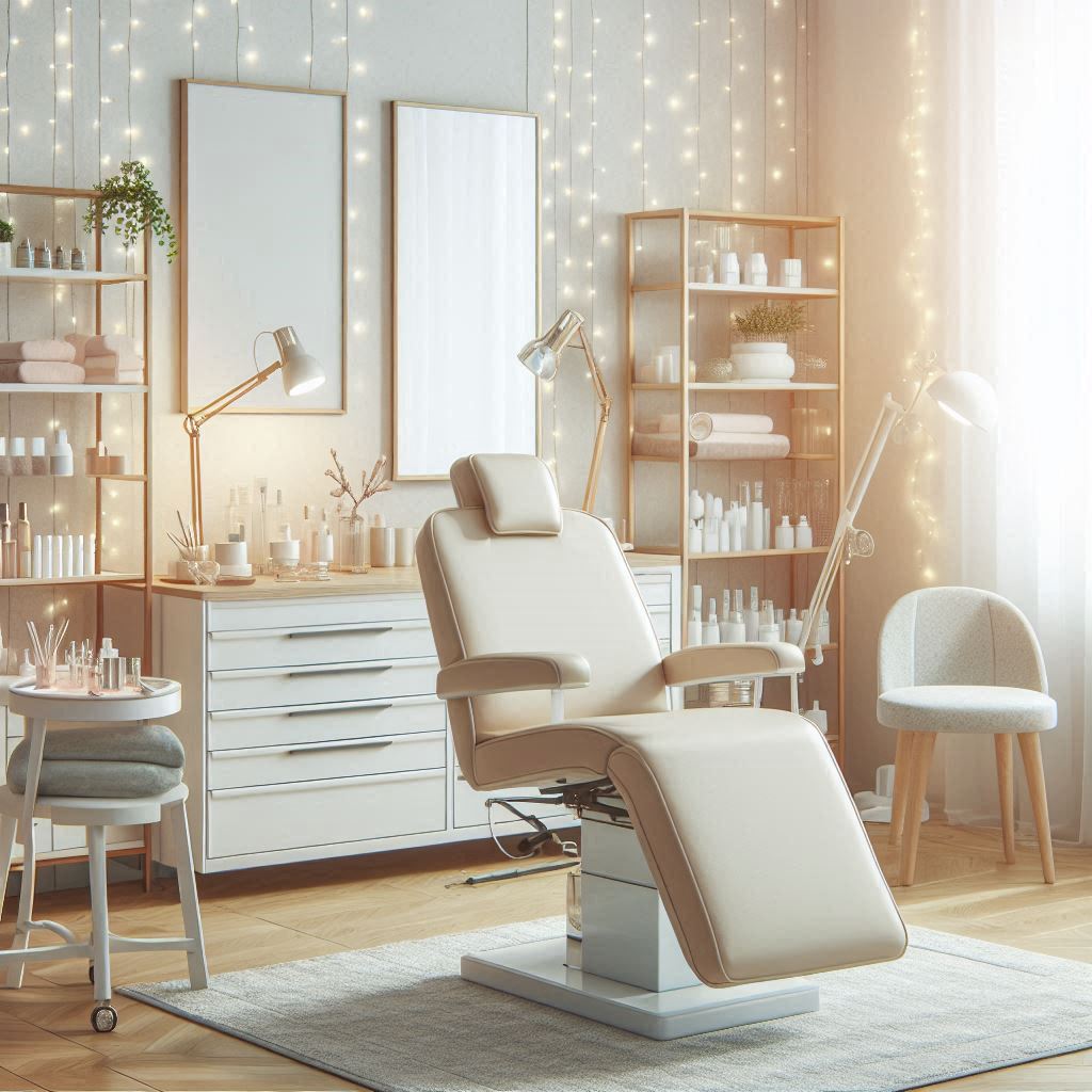 피부,체형관리 샵 배경