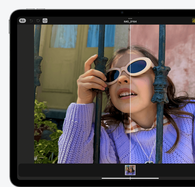 아이패드 에어 화질 비교