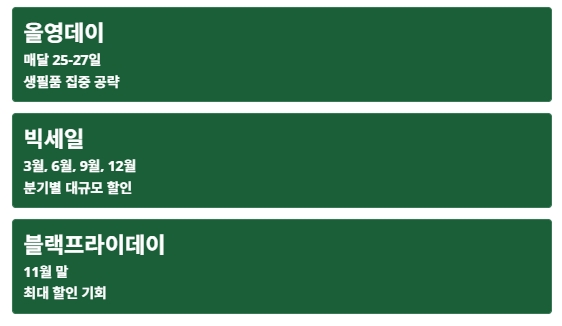 올리브영 세일기간