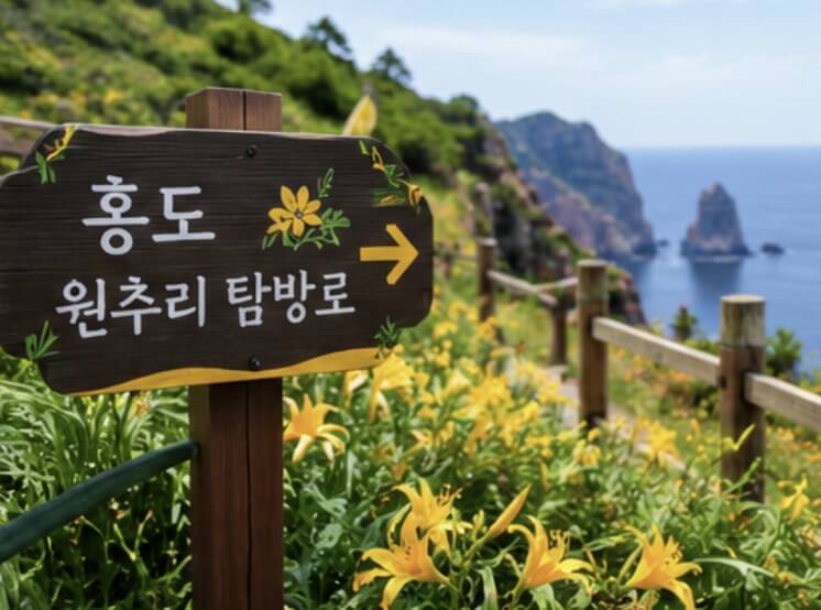 섬 홍도원추리축제