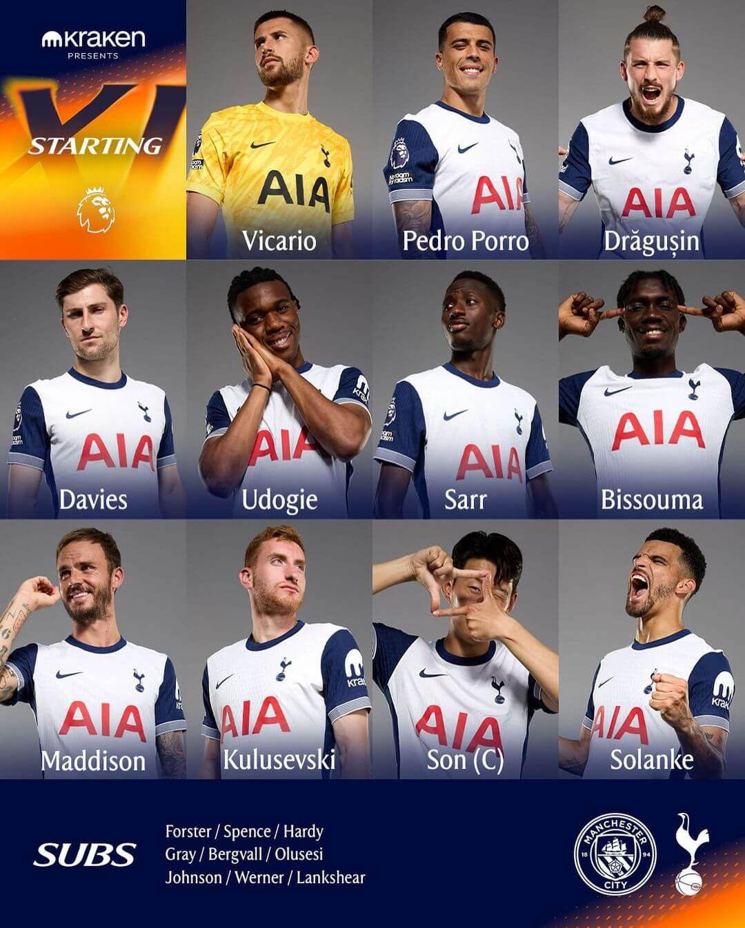 토트넘 맨시티 경기