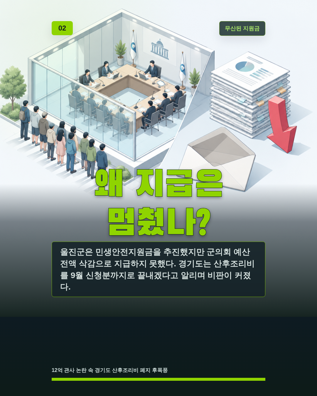 왜 지급은 멈췄나?