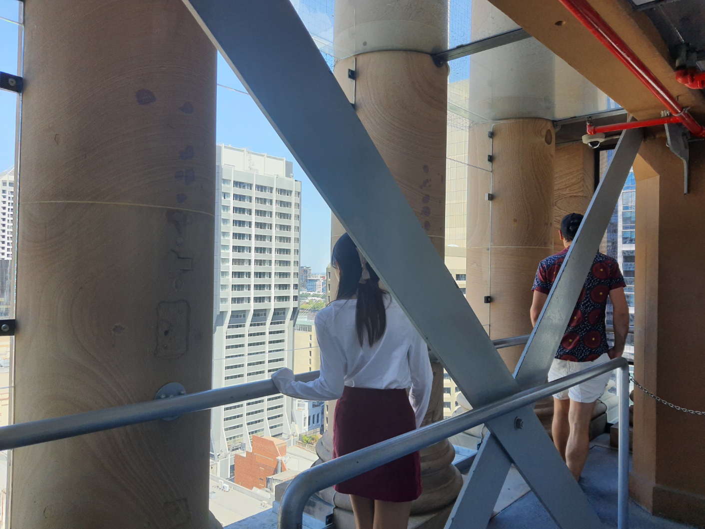 클락타워에서 내려다 보기