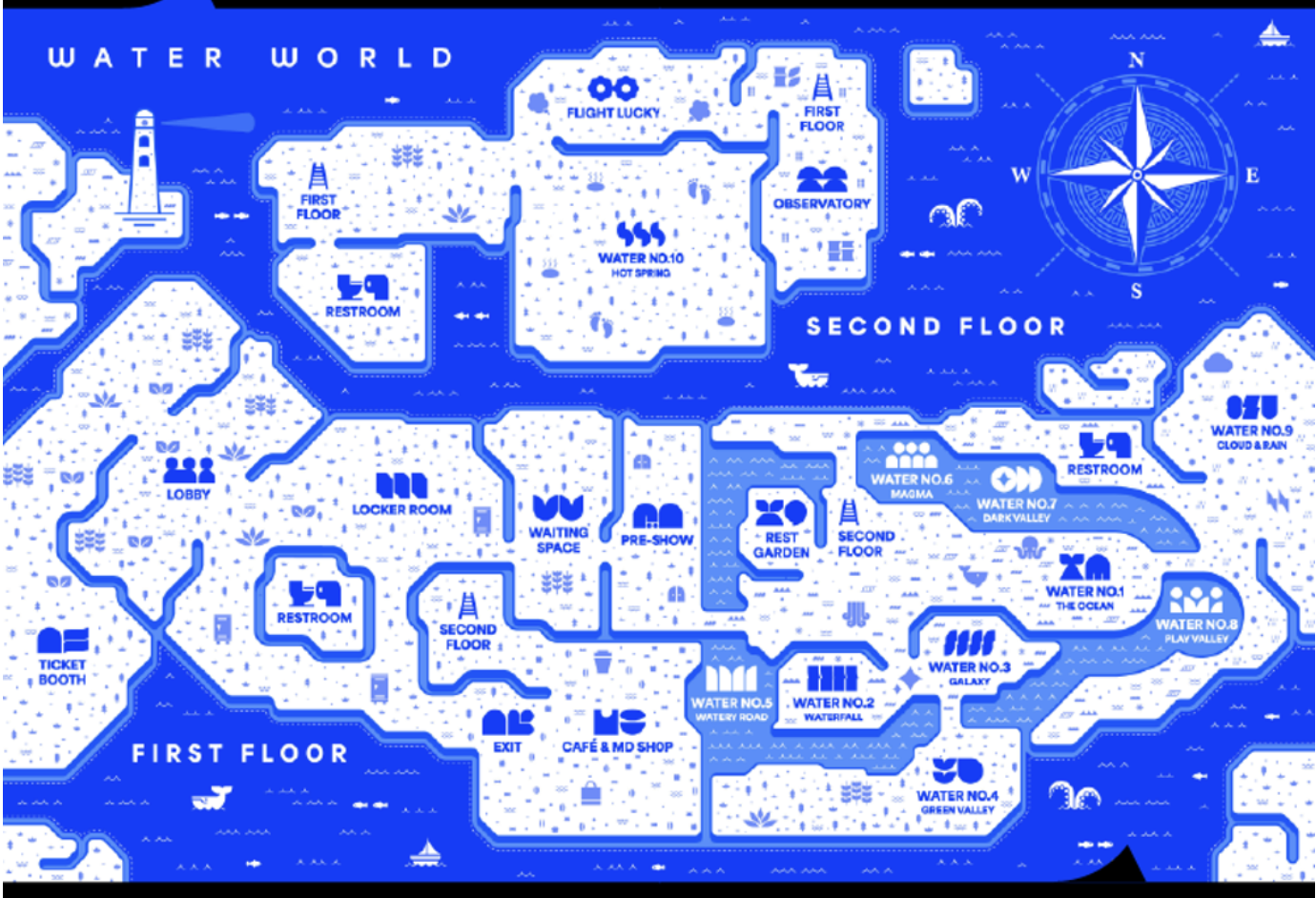워터월드 지도