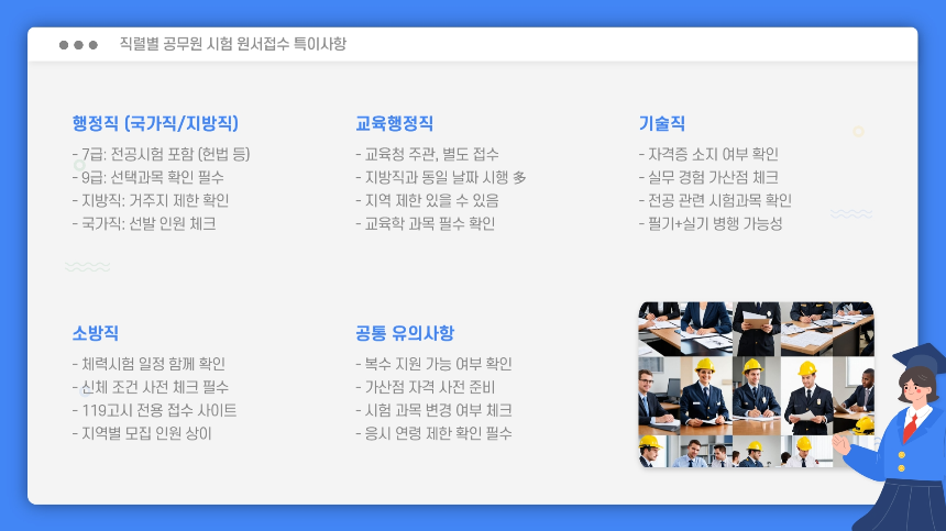 2025년 공무원 시험 원서접수 바로가기 총정리