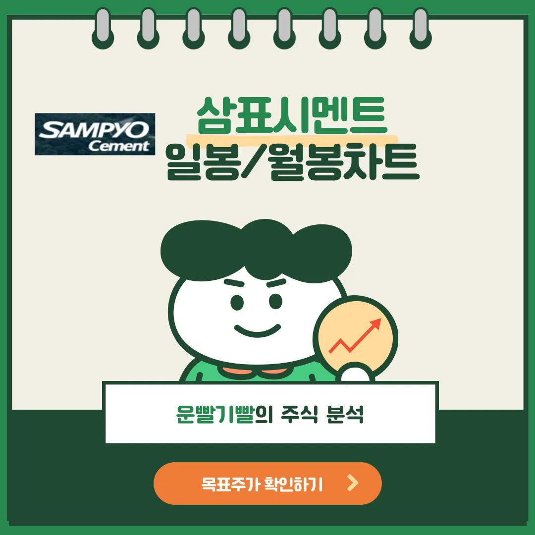 삼표시멘트 일봉/월봉차트