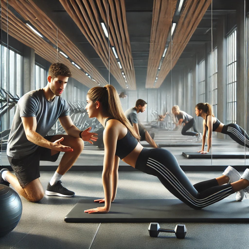 개인 PT받는 사진