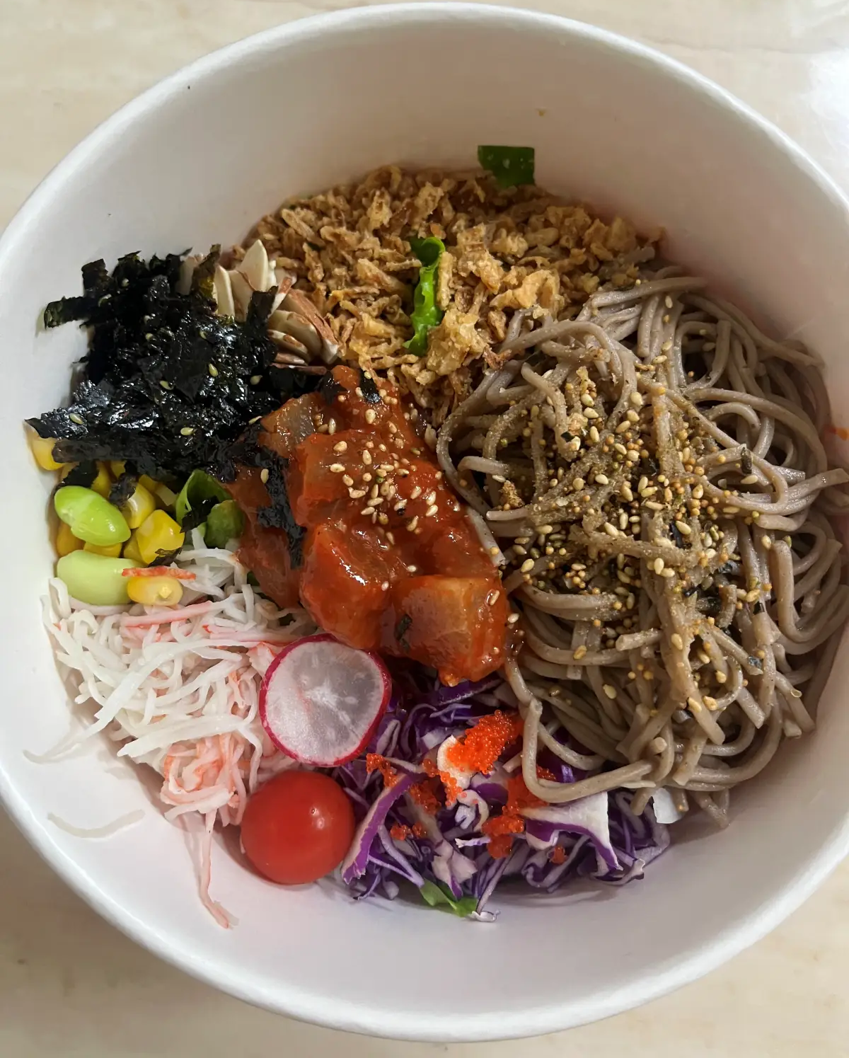 포케올데이 메밀면 스파이시참치