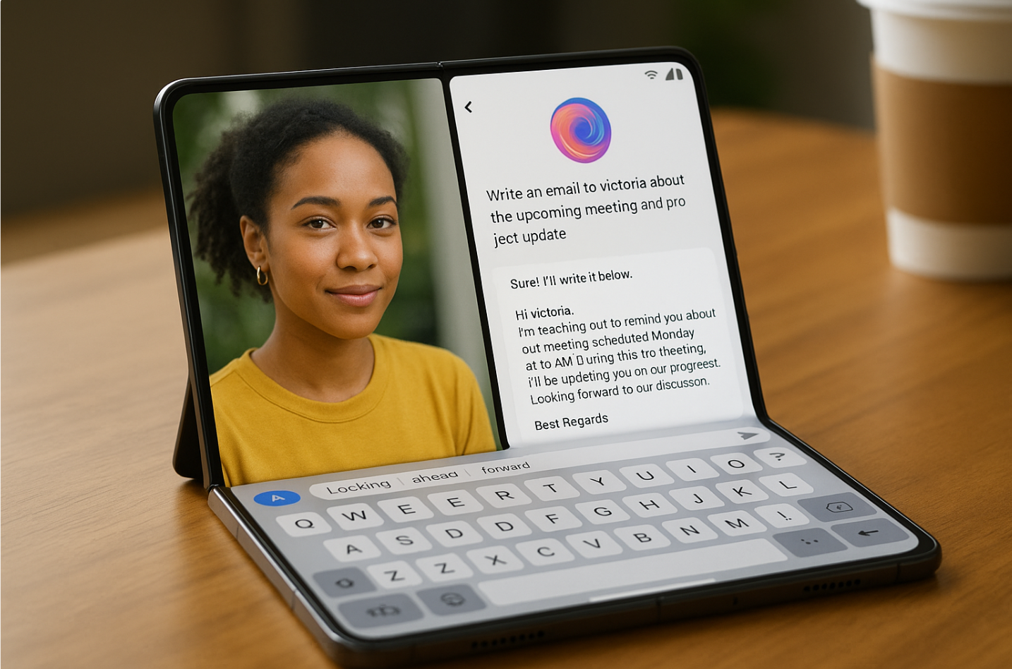 폴더블에서 AI 활용 예시