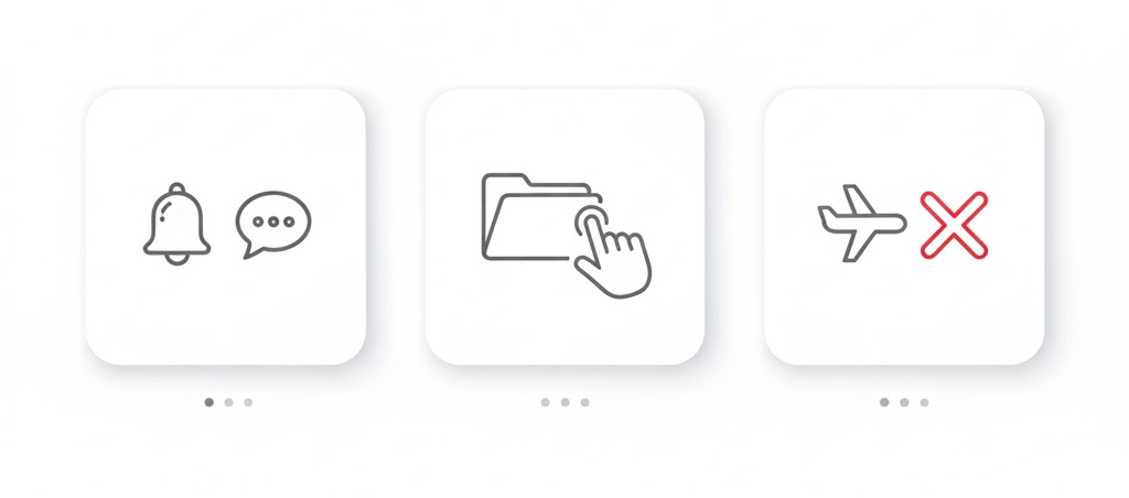 카톡 읽음 표시를 남기지 않고 메시지를 확인하는 3가지 방법 요약 인포그래픽