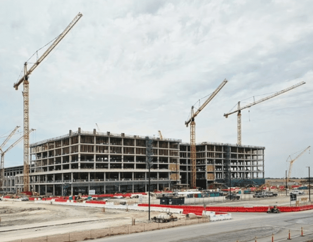 미국 텍사스주 테일러시에 위치한 삼성전자 신규 파운드리 팹 건설 현장