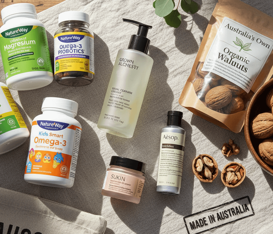 쇼핑리스트, 오메가-3, 견과류, 화장품