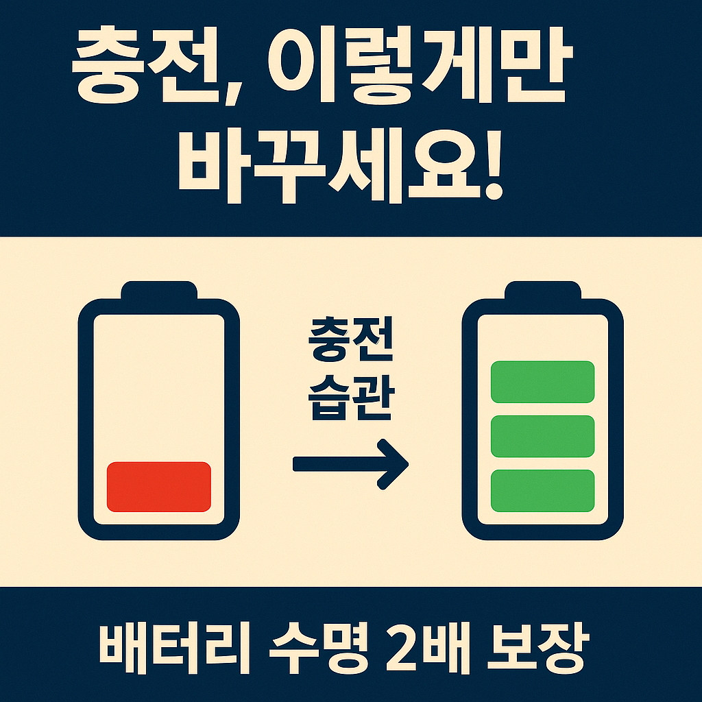 스마트폰 배터리 수명 2배 늘리는 과학적 충전 습관
