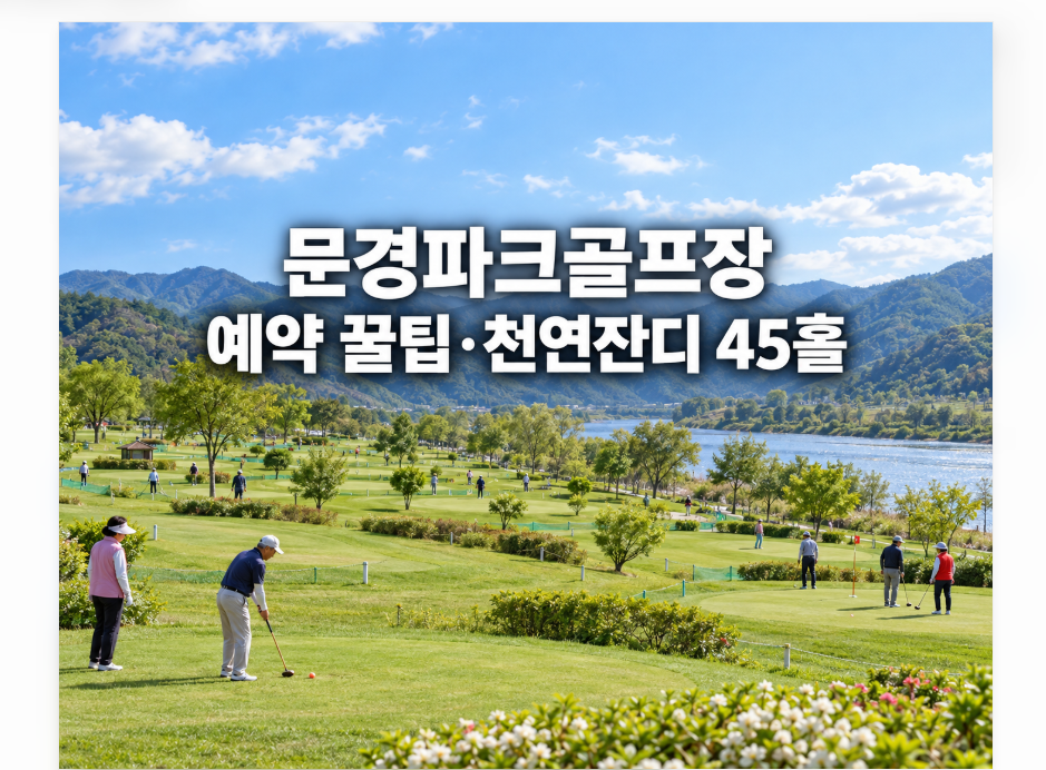 문경파크골프장 예약 꿀팁 (A~E 다섯 코스로 나뉜 45홀 천연잔디)