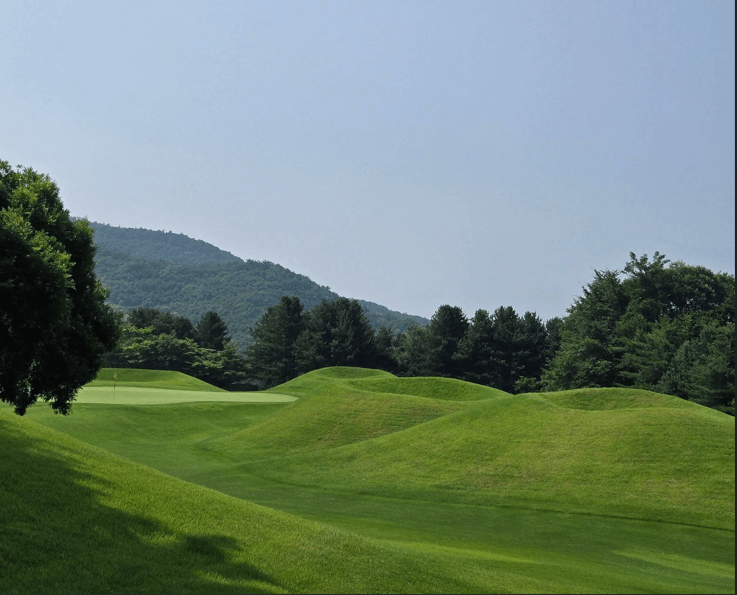 화산cc 시그니쳐홀 분화구 모양