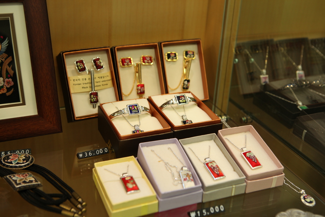 금은방 진열 모습